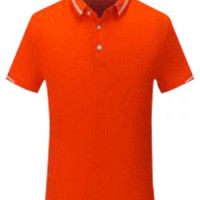 SKP026 Manufacturing short-sleeved POLO shirt Fashion design color collar POLO shirt POLO shirt center detail view-1